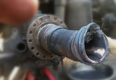 Before - Axle eye repair before and after - Job 2